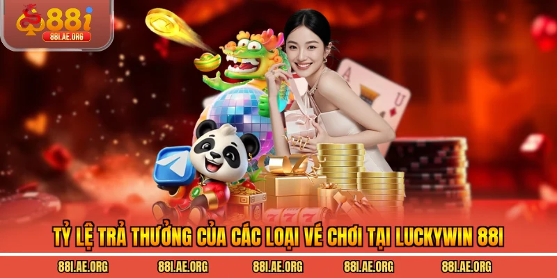 Tỷ lệ trả thưởng của các loại vé chơi tại Luckywin 88I